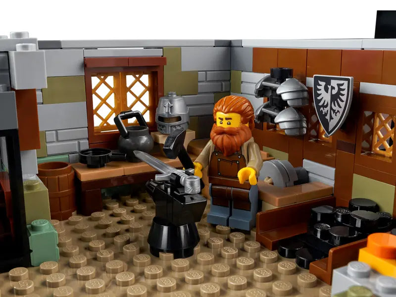 LEGO Ideas 21325 Medieval Blacksmith Collectible Home Décor Model Building Kit