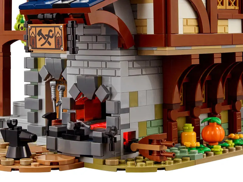 LEGO Ideas 21325 Medieval Blacksmith Collectible Home Décor Model Building Kit