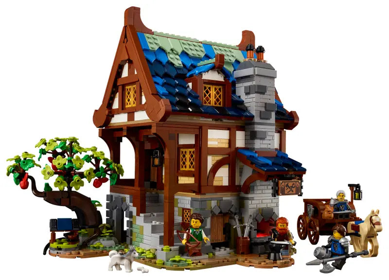 LEGO Ideas 21325 Medieval Blacksmith Collectible Home Décor Model Building Kit