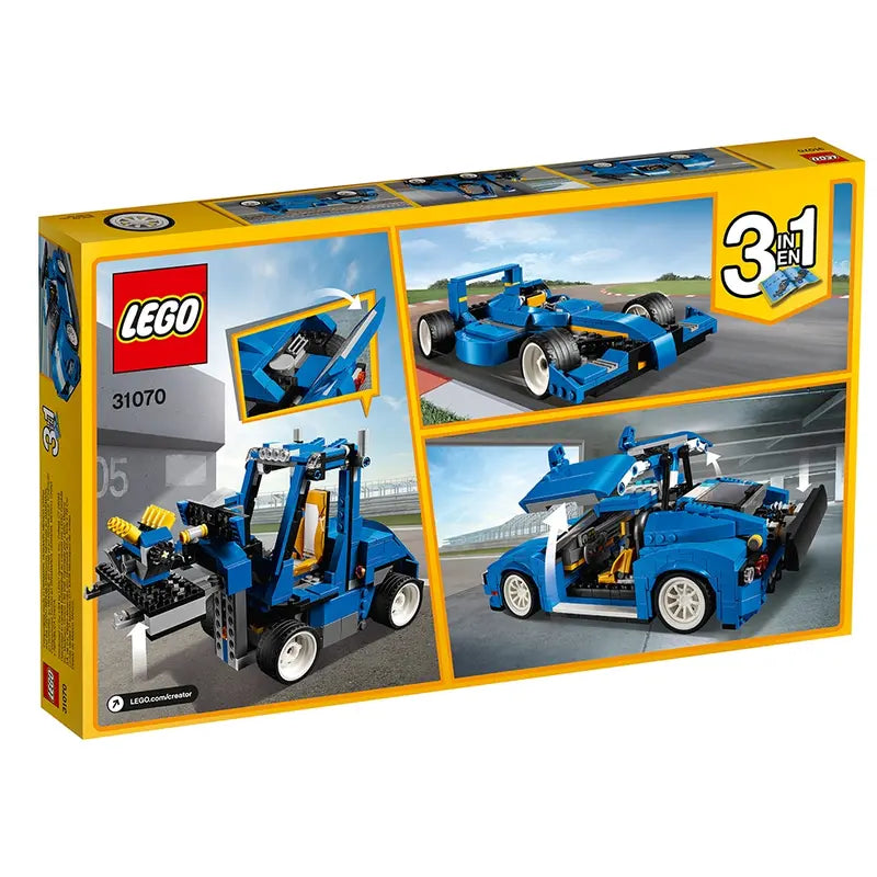 LEGO Creator 31070 Turbo Track Racer 3 in 1 Building Playset Retired New 664 Pcs