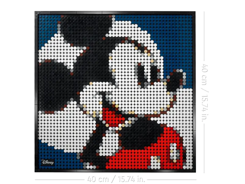 LEGO Art 31202 Disney Mickey Mouse Creative Wall Decor Portrait Retired 2658 Pcs