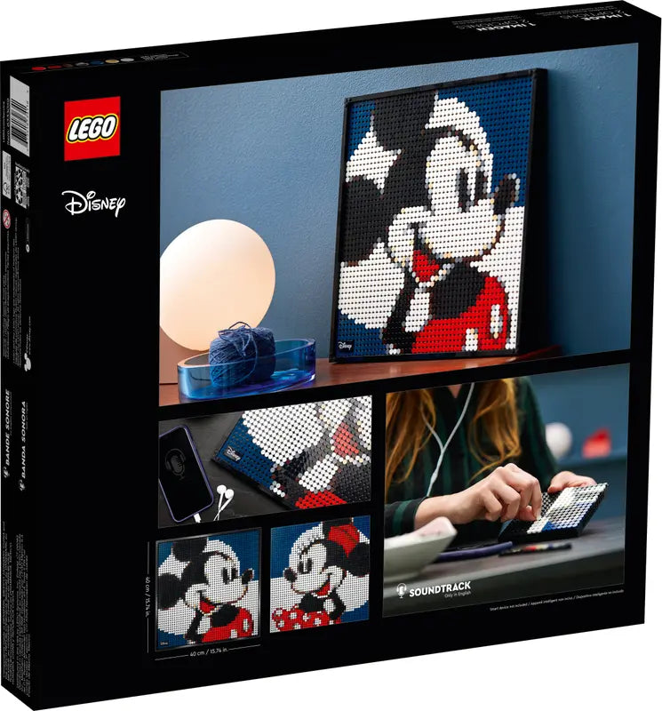 LEGO Art 31202 Disney Mickey Mouse Creative Wall Decor Portrait Retired 2658 Pcs