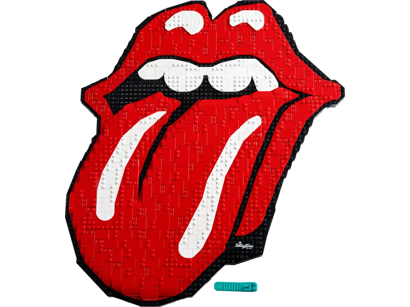 LEGO Art 31206 The Rolling Stones Logo Wall Décor Building Set Retired, 1998 Pcs