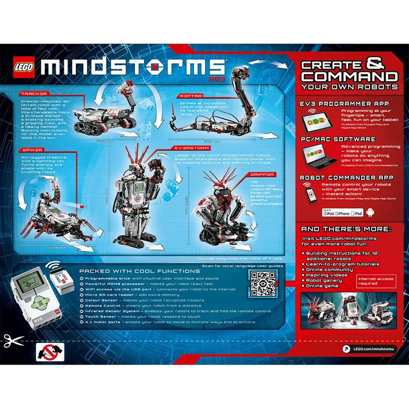 LEGO Mindstorms 31313 EV3 Storm Robotics Programming Kit Building Set, 601 Pcs