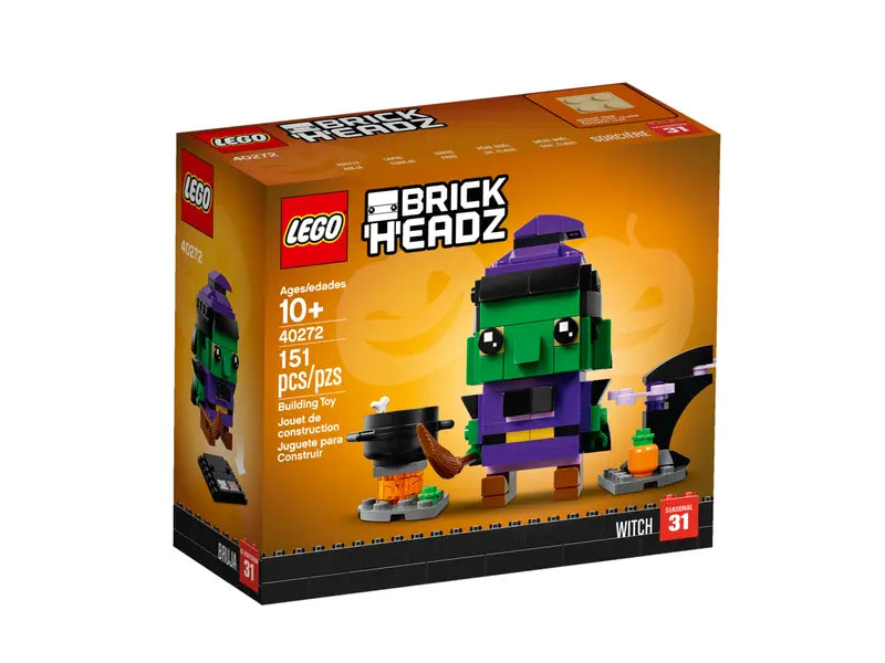 LEGO Brickheadz 40272 Seasonal 31 Halloween Witch Building Toy Retired - New