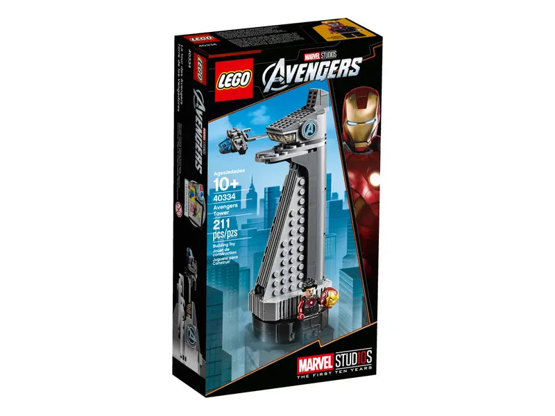 LEGO Marvel Studios 40334 Super Heroes Avengers Tower With Iron Man New, 211 Pcs