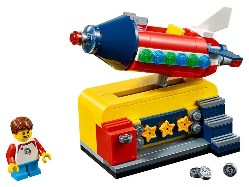 LEGO Ideas 40335 Retro Themed Space Rocket Ride Exclusive Gift, Retired 154 Pcs