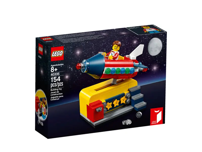 LEGO Ideas 40335 Retro Themed Space Rocket Ride Exclusive Gift, Retired 154 Pcs