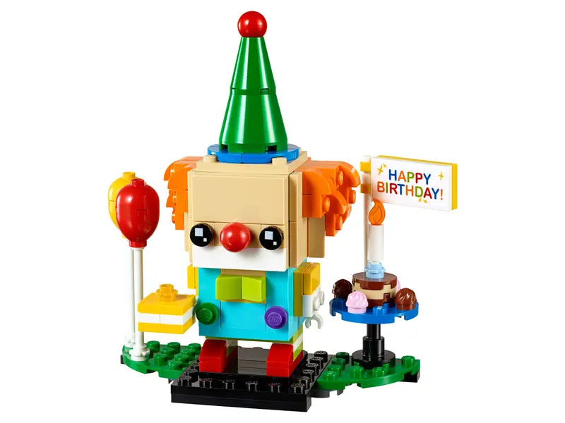 LEGO BrickHeadz 40348 Exclusive Birthday Clown Retired Building Kit New, 150 Pcs