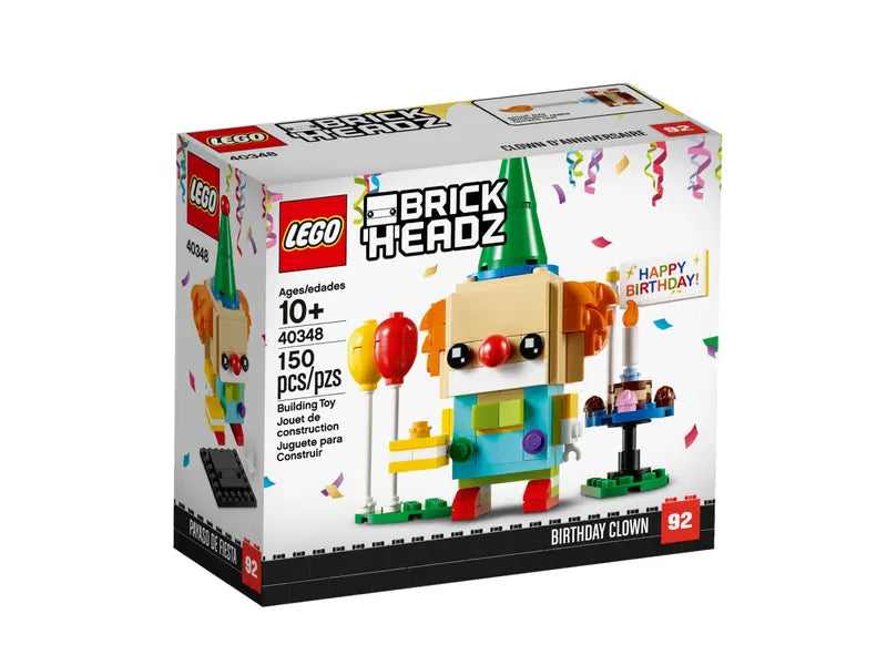 LEGO BrickHeadz 40348 Exclusive Birthday Clown Retired Building Kit New, 150 Pcs