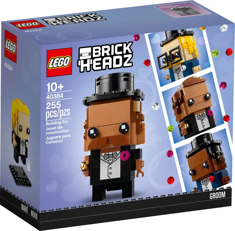 LEGO BrickHeadz 40384 Male Wedding Groom Building Kit New Factory Sealed 255 Pcs