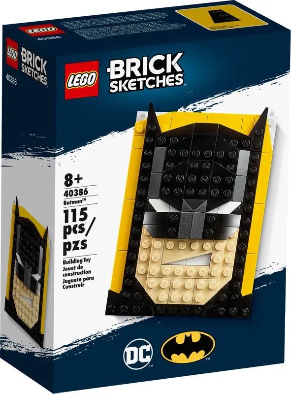 LEGO Brick Sketches 40386 DC Comics Batman Retired Sealed Building Kit, 115 Pcs