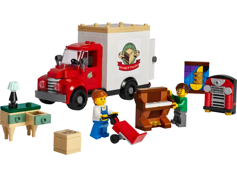 LEGO Icons 40586 Moving Truck For Storage and Transfer New Building Set, 301 Pcs