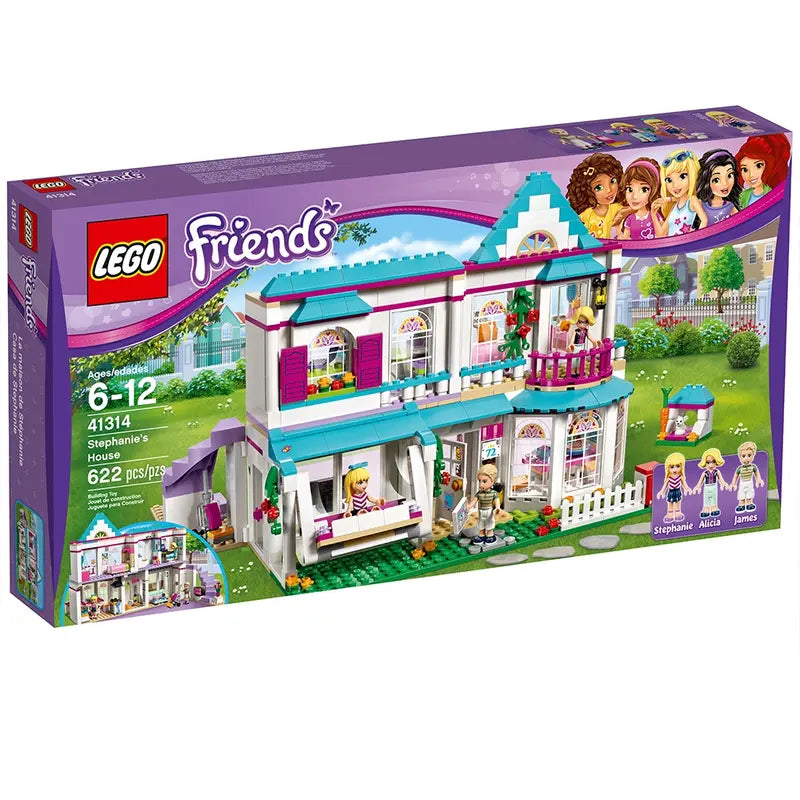 LEGO Friends 41314 Stephanie House Mini Doll House Building Set Retired, 622 Pcs
