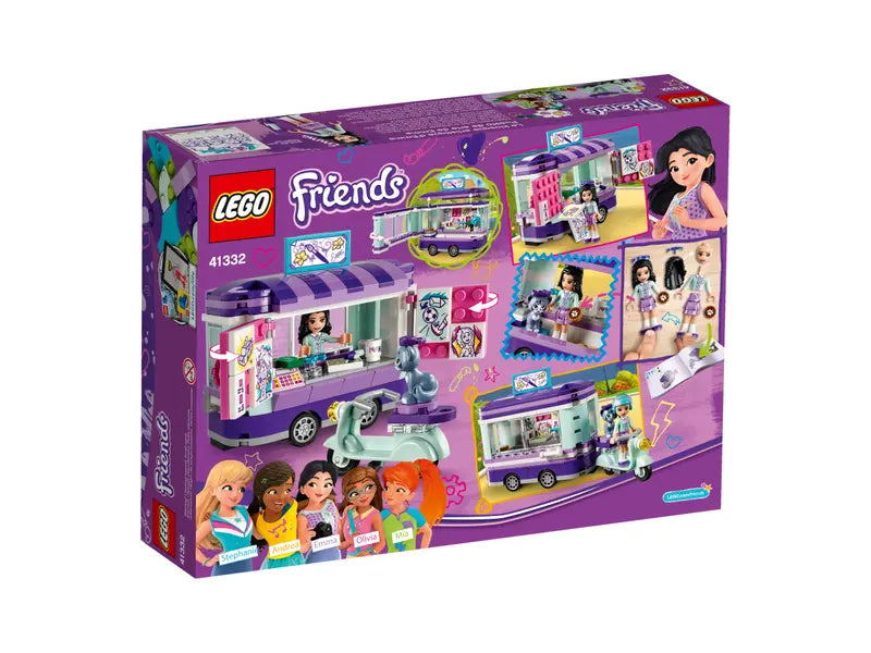 LEGO Friends 41332 Emma's Art Stand Building Toy For Kids Retired New, 210 Pcs