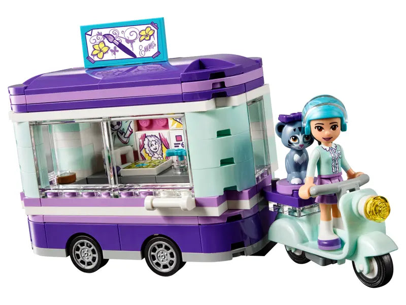 LEGO Friends 41332 Emma's Art Stand Building Toy For Kids Retired New, 210 Pcs
