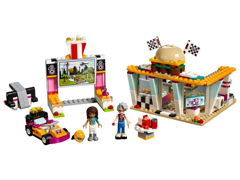 LEGO Friends 41349 Drifting Diner Rare Building Set New in Box Retired, 345 Pcs