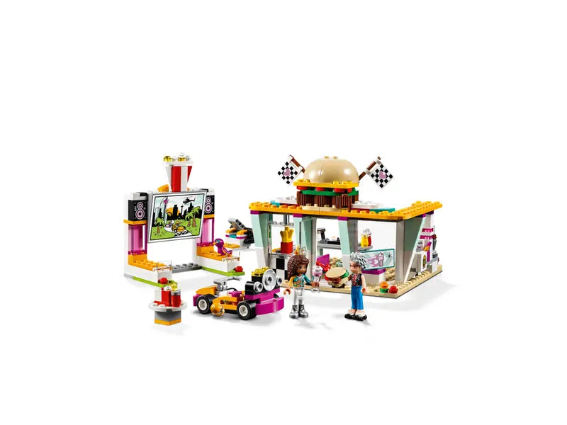 LEGO Friends 41349 Drifting Diner Rare Building Set New in Box Retired, 345 Pcs
