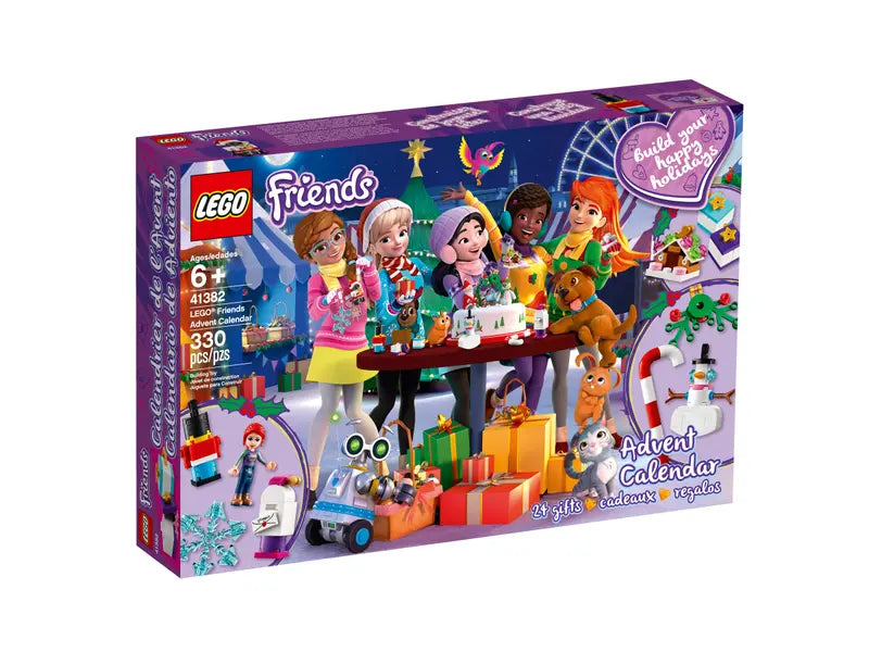 LEGO Friends 41382 Advent Calendar Includes 24 Fun Building Surprises, 330 Pcs
