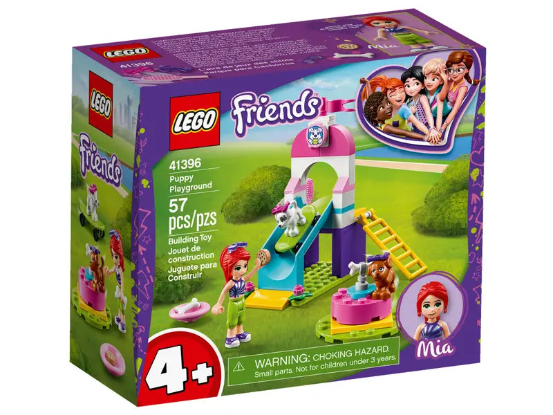 LEGO Friends 41396 Puppy Playground Starter Building Kit Best Animal Toy, 57 Pcs