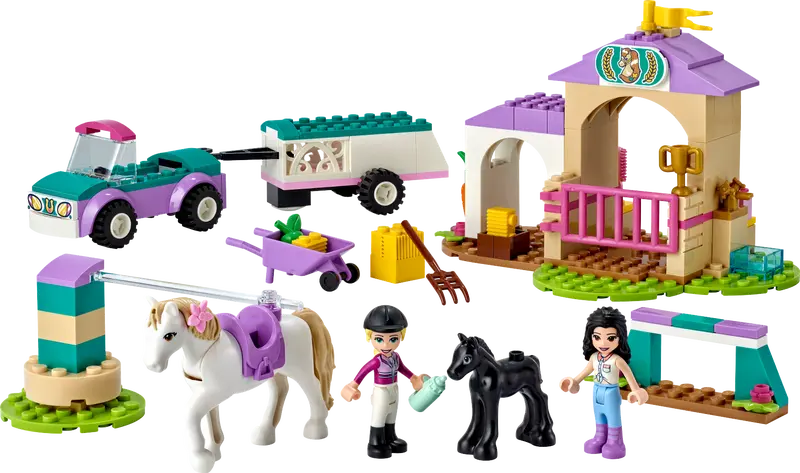 LEGO Friends 41441 Horse Training and Trailer Ranch Construction Building Kit