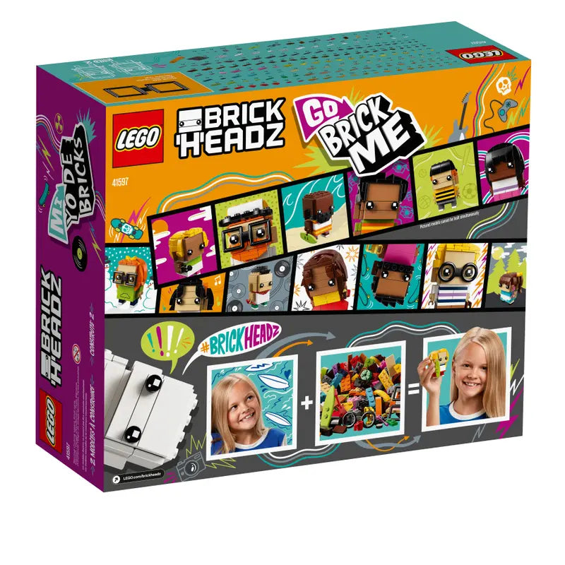 LEGO BrickHeadz 41597 Go Brick Me Construction Characters Kit Retired, 708 Pcs