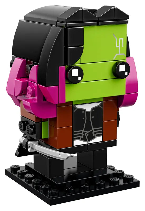LEGO BrickHeadz 41607 Marvel Gamora Avengers Infinity War Building Toy, Retired