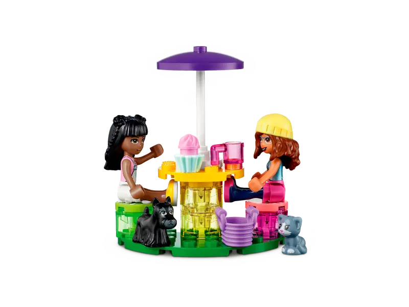 LEGO Friends 41699 Pet Adoption Café Collectible Animal Rescue Building Toy Set