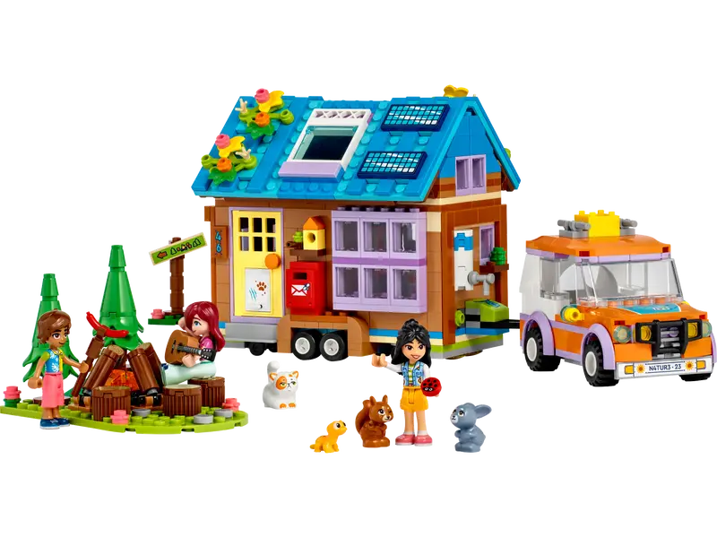 LEGO Friends 41735 Mobile Tiny Forest Camping Dollhouse, Creative Gift For Kids