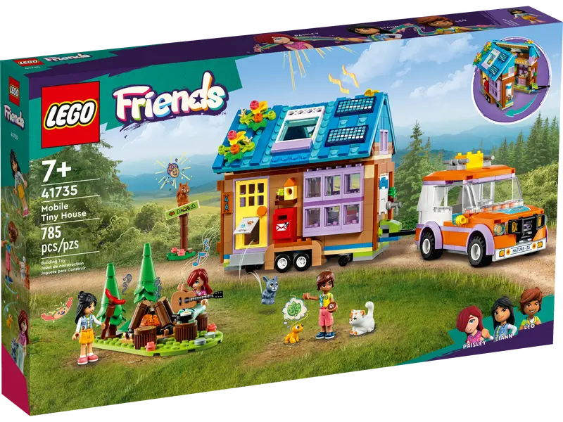 LEGO Friends 41735 Mobile Tiny Forest Camping Dollhouse, Creative Gift For Kids