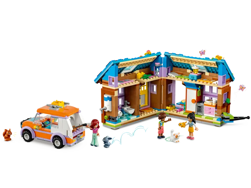 LEGO Friends 41735 Mobile Tiny Forest Camping Dollhouse, Creative Gift For Kids