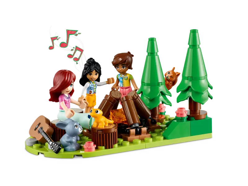 LEGO Friends 41735 Mobile Tiny Forest Camping Dollhouse, Creative Gift For Kids