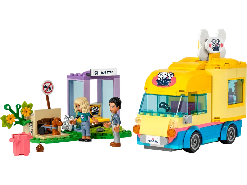 LEGO Friends 41741 Dog Rescue Van Mobile Rescue Center Building Toy, 300 Pcs