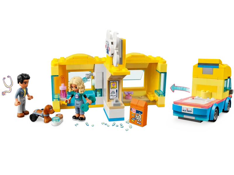 LEGO Friends 41741 Dog Rescue Van Mobile Rescue Center Building Toy, 300 Pcs