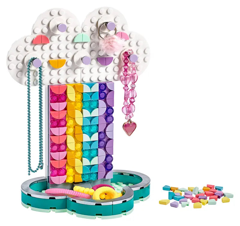 LEGO Dots 41905 Rainbow Jewelry Stand DIY Craft Decorations Kit Retired, 213 Pcs
