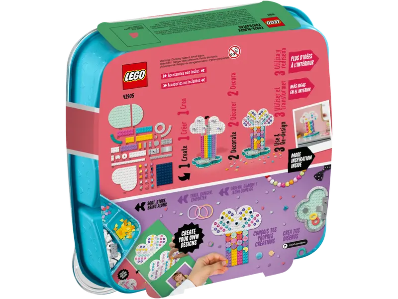 LEGO Dots 41905 Rainbow Jewelry Stand DIY Craft Decorations Kit Retired, 213 Pcs