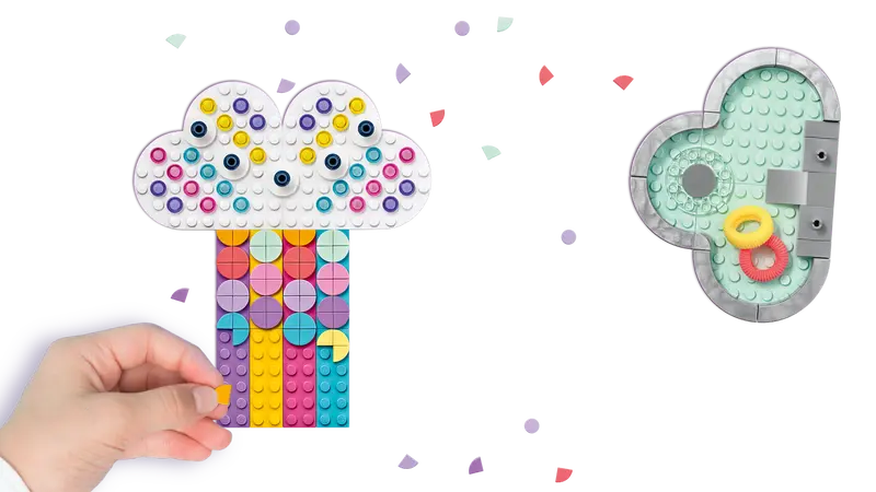 LEGO Dots 41905 Rainbow Jewelry Stand DIY Craft Decorations Kit Retired, 213 Pcs