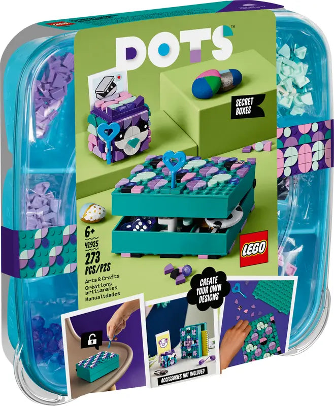 LEGO Dots 41925 Secret Boxes DIY Craft Decoration Kit Sealed Box Retired 273 Pcs