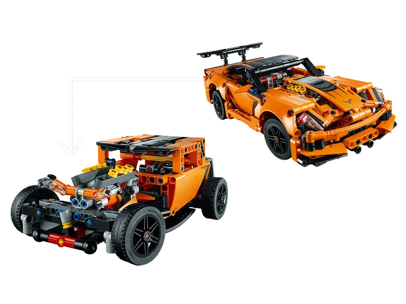 LEGO Technic Chevrolet Corvette ZR1 Collectible Car Building Kit 2 in 1, Retired