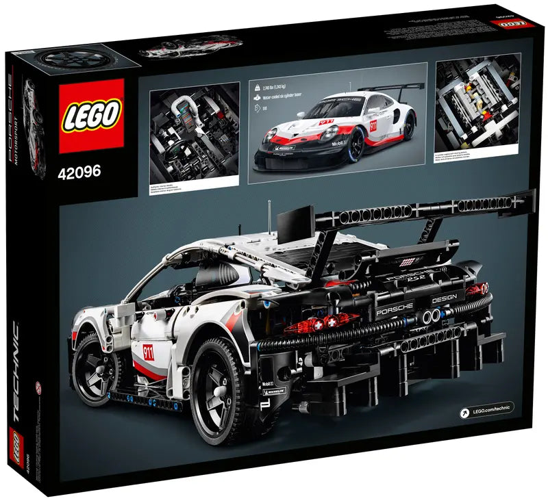 LEGO Technic 42096 Iconic Porsche 911 RSR Race Car Building Toy Retired 1580 Pcs