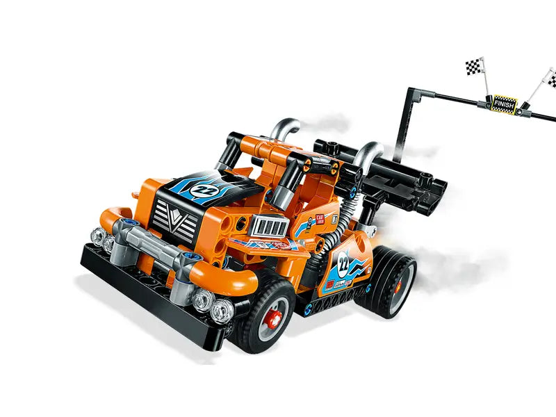 LEGO Technic 42104 Race Truck Toy to Racing Car 2 in 1, Pull Back Building Toy