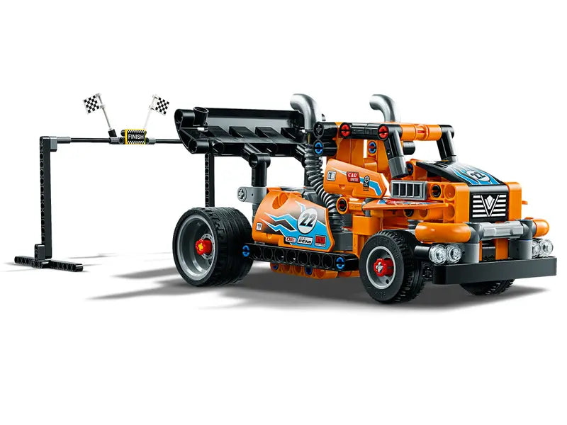 LEGO Technic 42104 Race Truck Toy to Racing Car 2 in 1, Pull Back Building Toy