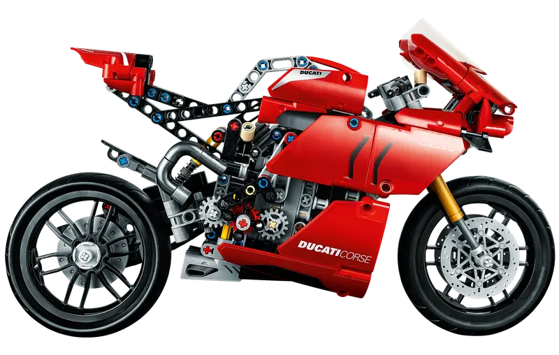 LEGO Technic 42107 Ducati Panigale V4 R Motorcycle Building Toy Retired, 646 Pcs