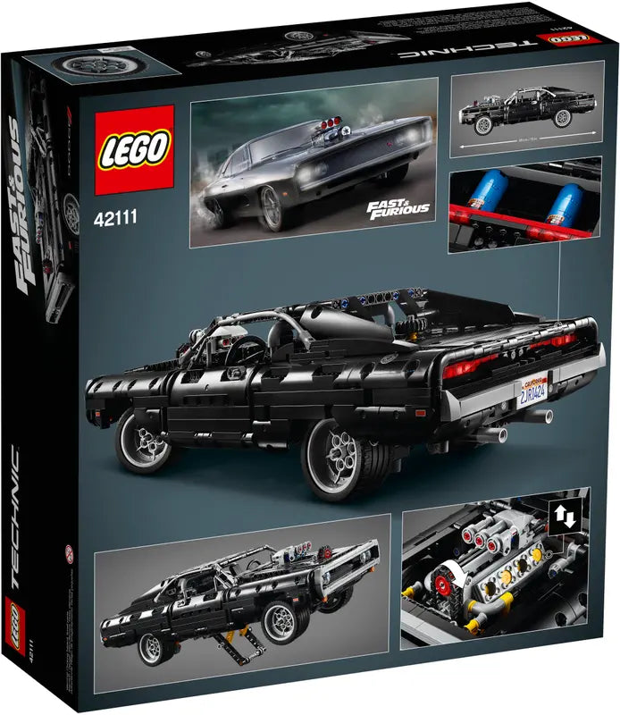LEGO Technic 42111 Fast & Furious Dom's Dodge Charger Racing Car Building Toy