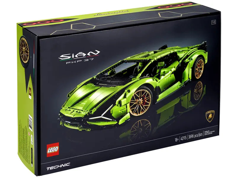LEGO Technic 42115 Lamborghini Sián FKP 37 Classic Super Car Building Set - NISB