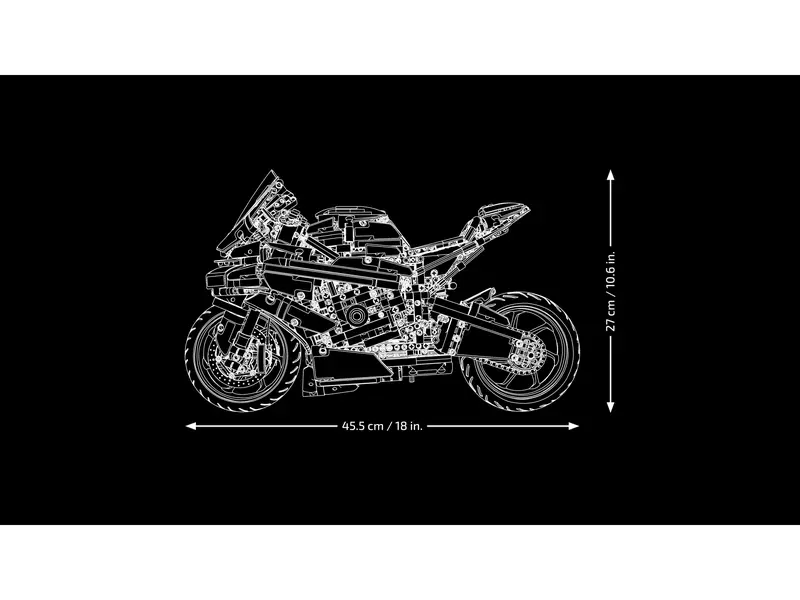 LEGO Technic 42130 BMW MotorRad 1000 RR Ultimate Motorcycle Model Kit New In Box