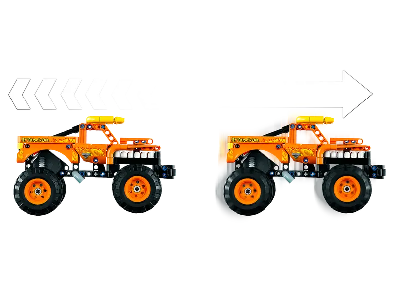 LEGO Technic 42135 Monster Jam El Toro Loco Pull Back 2-in-1 Action Building Toy