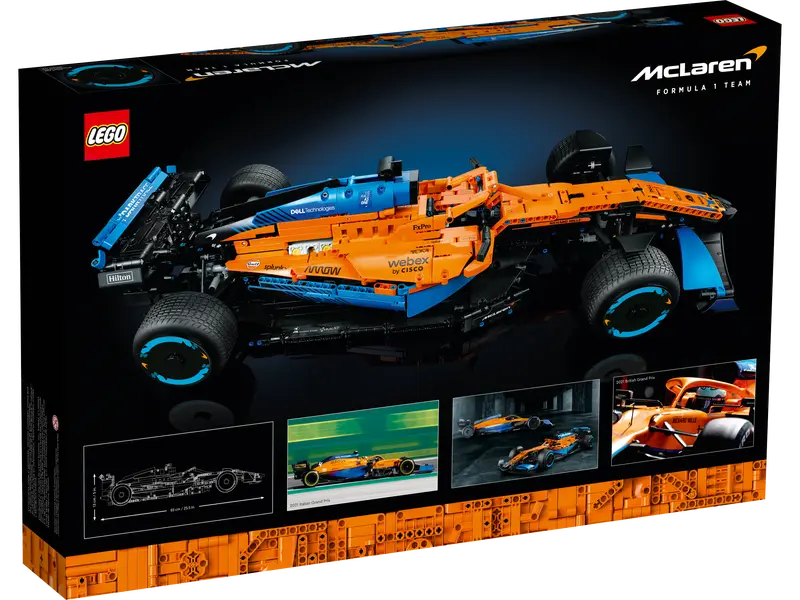 LEGO Technic 42141 McLaren Formula 1 Team 2022 Race Car Model Building Kit, NISB