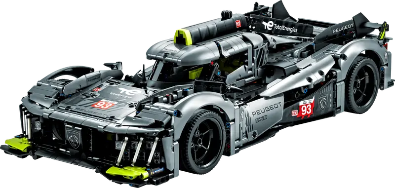 LEGO Technic 42156 Peugeot 9X8 24H Le Mans Hybrid Hypercar Building Toy 1775 Pcs