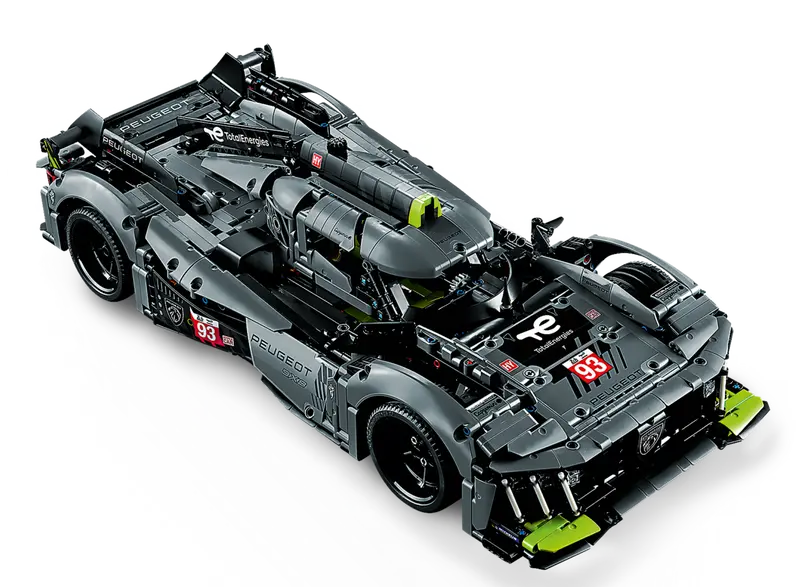 LEGO Technic 42156 Peugeot 9X8 24H Le Mans Hybrid Hypercar Building Toy 1775 Pcs
